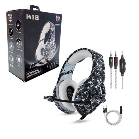 Fone De Ouvido Headset Gamer Profissional Onikuma K B Camuflado Pc Ps