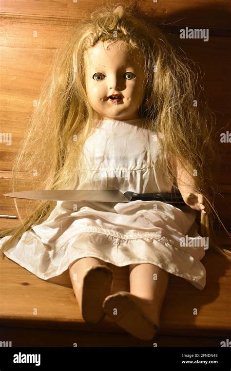 Creepy Doll Sitting On Chair Hi Res Stock Photography And Images Alamy