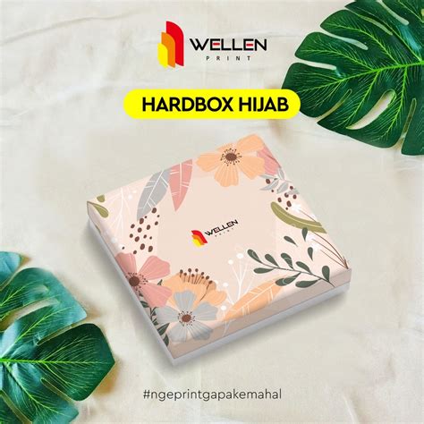 Jual Wellen Print Hardbox Packaging Hijab Custom Print Design Nama