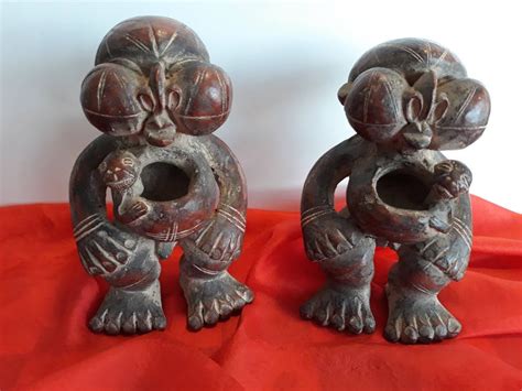 Rare African Art Tribal Tikar Twin Figure - Etsy