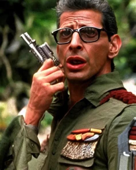 Jeff Goldblum As Jeff Goldblum As Major Dutch In Stable Diffusion