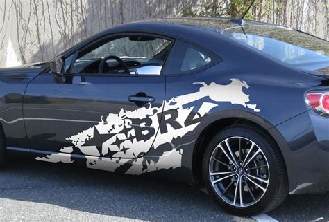 Subaru BRZ Matte Gloss Subaru Torn Vinyl Graphics Decal 2013 2020