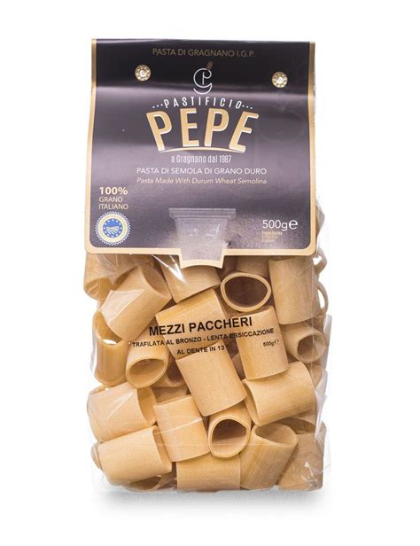 Mezzi Paccheri Pasta Di Gragnano I G P Pastificio Pepe G