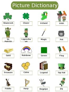 ESL St Patrick S Day Vocabulary By Tpete S Supply Store TpT