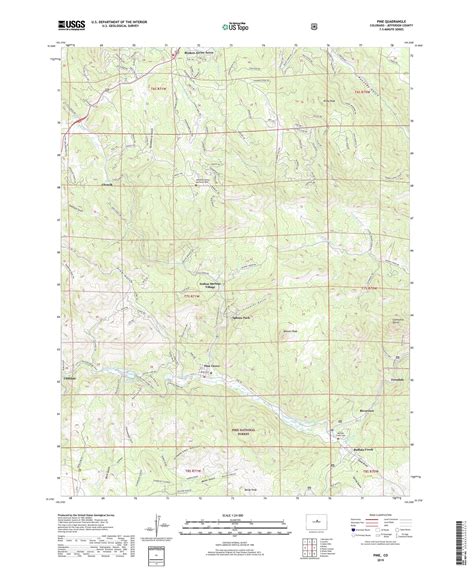 Pine Colorado US Topo Map – MyTopo Map Store