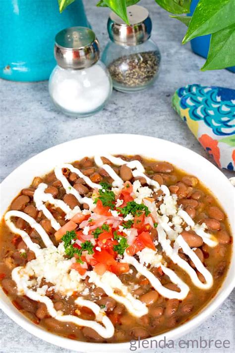 Easy Charro Beans Slow Cooker Recipe Homemade And Delicious