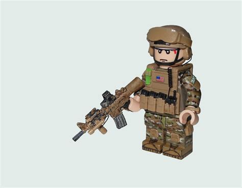 Army Modern Soldier with ACU camo and custom M4 Rifle REAL LEGO LEGO ...