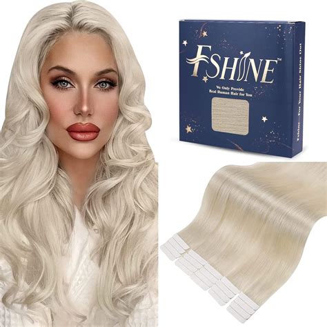 Amazon Fshine Blonde Tape In Hair Extensions Human Hair 60