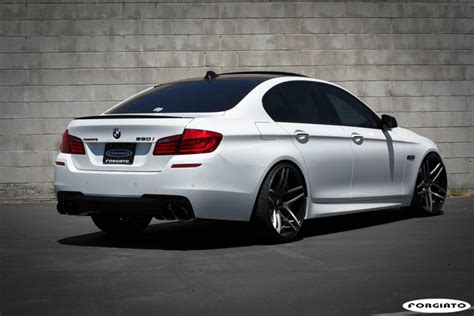 F10 Bmw 5 Series Rides On Forgiato Wheels Bmw Car Tuning