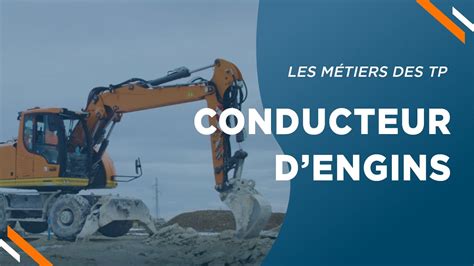 Les métiers des travaux publics Conducteur d engins YouTube