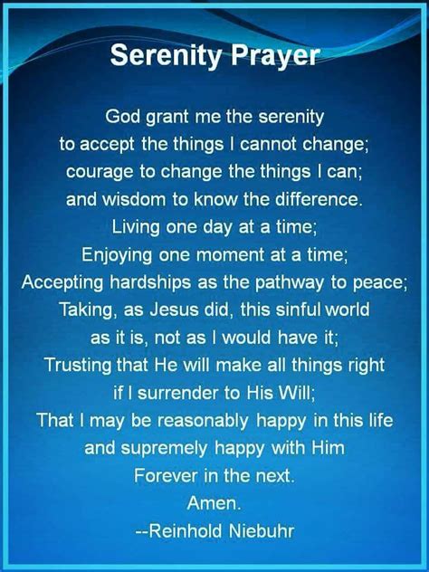 Printable Serenity Prayer Long Version Catholic Weddingbatman