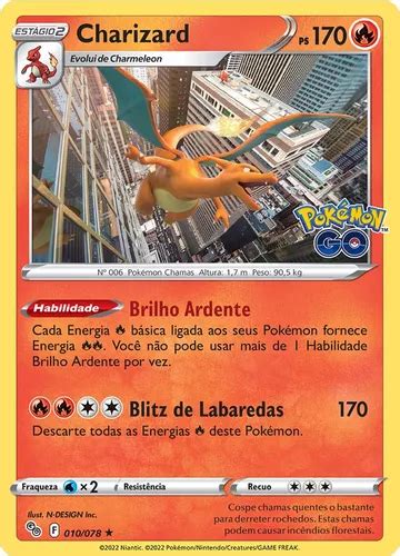 Lote Kit 50 Cartas Charizard Coleção Go Especial Parcelamento sem juros