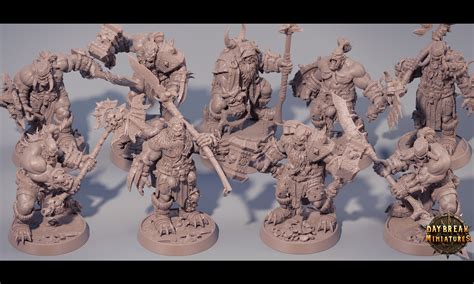 Orc Collection Miniatures For Wargames Warhammer Wargame Etsy