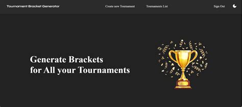 GitHub Masoud Z Tournament Bracket Generator A Website To Create And