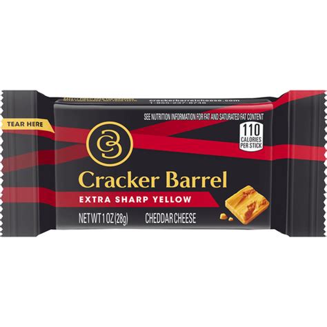 Cracker Barrel Cheese Sticks Natural Extra Sharp Cheddar Cheese | Shop ...