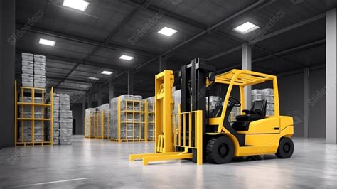 Best Forklift Powerpoint Background For Presentation