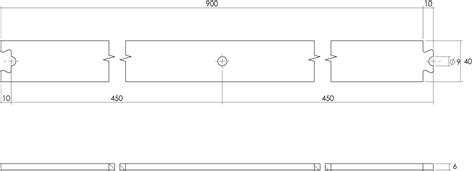 Calha de extensão para sistema para porta de correr 90 cm