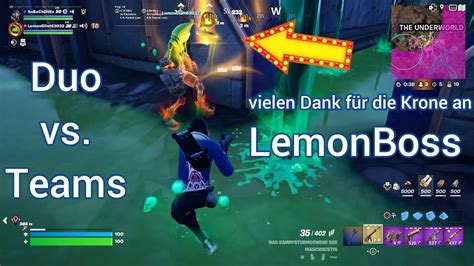 Krone Duo Gegen Teams In Fortnite Ps Lvl Youtube