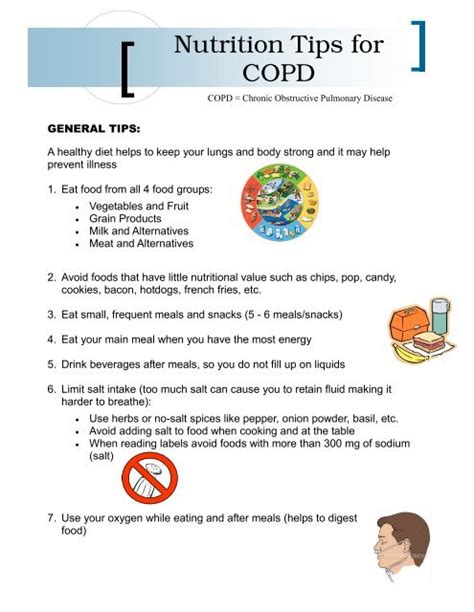 Nutritional Tips For Copd Chronic Disease Network And Access