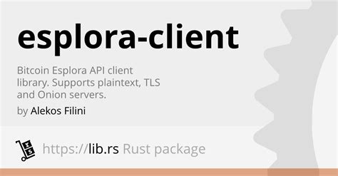 Esplora Client Unregulated Finances In Rust Lib Rs