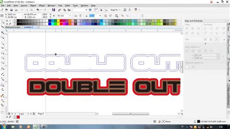 Cara Bikin Outline Gambar Di Corel Denah