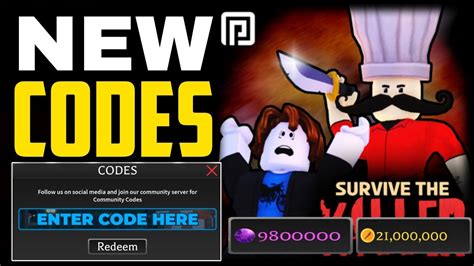 NEW ALL WORKING CODES FOR SURVIVE THE KILLER IN 2024 ROBLOX SURVIVE