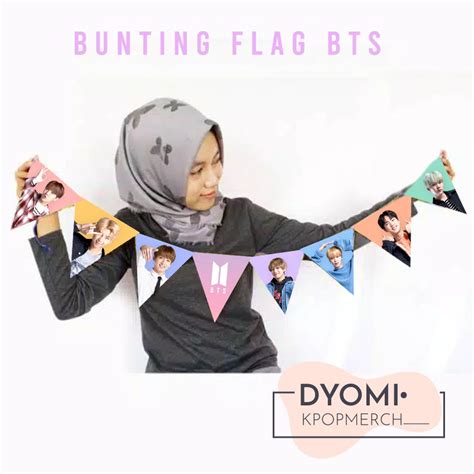 Jual Bunting Flag Bts Banner Bts Bendera Bts Hiasan Gantung Kpop