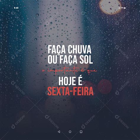 Frase Motivacional Hoje é Sexta Feira Social Media Psd Editável [download] Designi