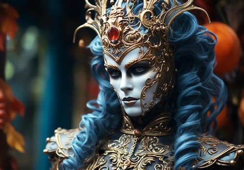 Premium Photo Venetian Carnival Mask Tradition And Glamour Ai Generated