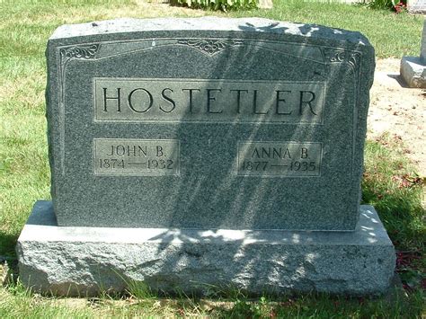 Anna B Longenecker Hostetler Find A Grave Memorial