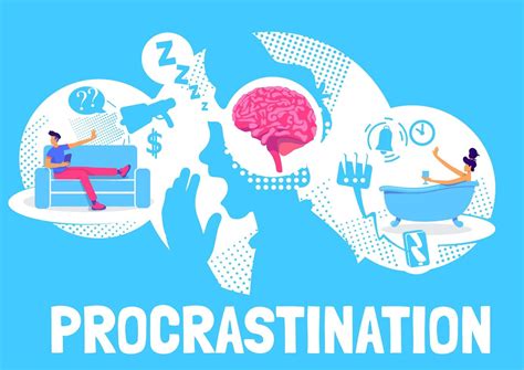 Procrastination Poster Design 1643994 Vector Art At Vecteezy