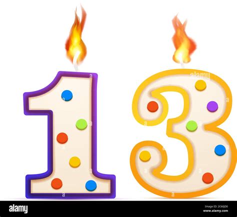 Number Thirteen Clipart