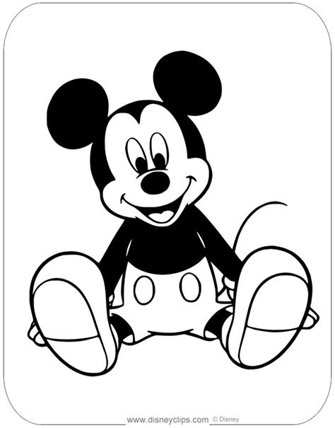 Mickey Mouse Coloring Page | Mickey mouse coloring pages, Mickey mouse ...