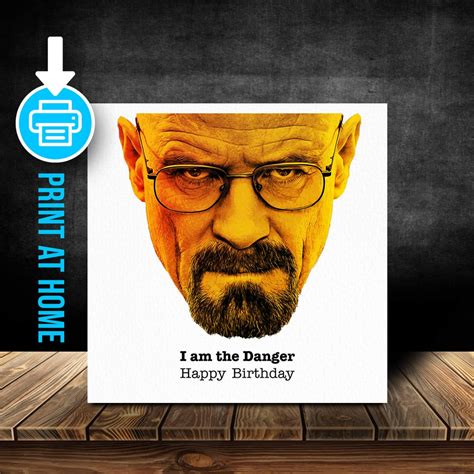 Breaking Bad Birthday Card Digital Download Etsy