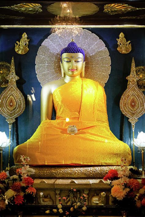 Statue Of Buddha Shakyamuni Mahabodhi Photograph By Photo By Jamyang