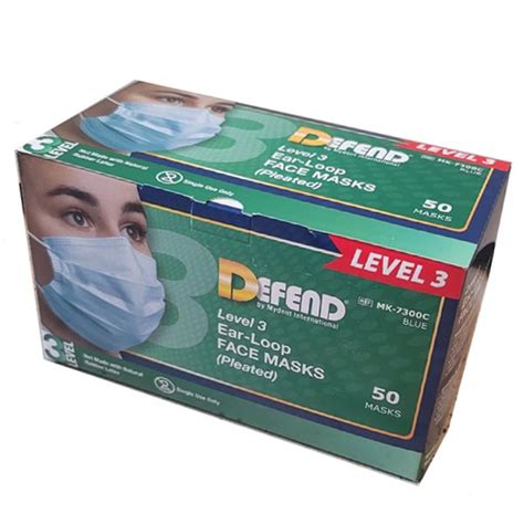 Df Mk 7300 C Defend Level 3 Face Mask Blue Health Care Essentials
