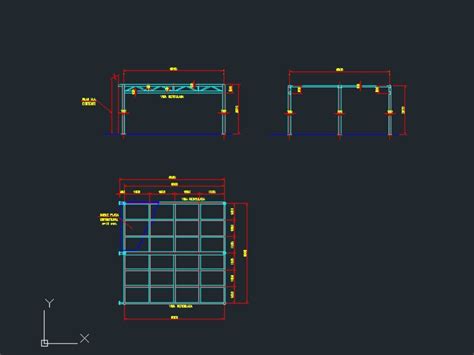 Mezanino Estrutura Met Lica Em Autocad Cad Kb Bibliocad