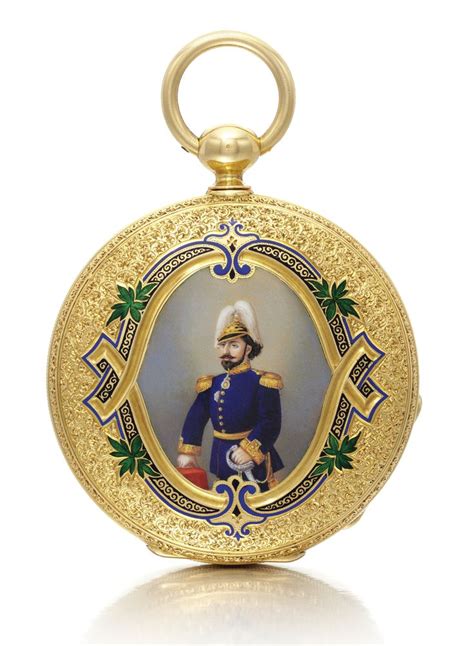 C Robert Roskell London An K Yellow Gold And Enamel Hunting