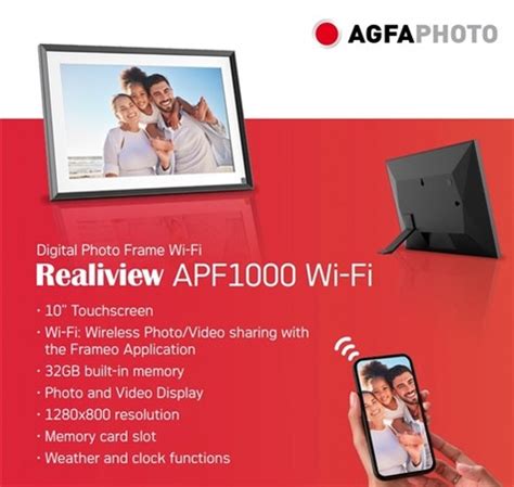 Agfaphoto Digitale Wifi Fotolijst Inch Zwart Avios