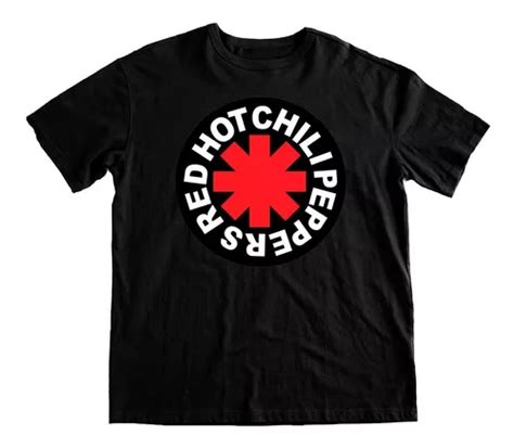 Polera Estampada Algod N Org Nico Red Hot Chili Peppers Rock Cuotas