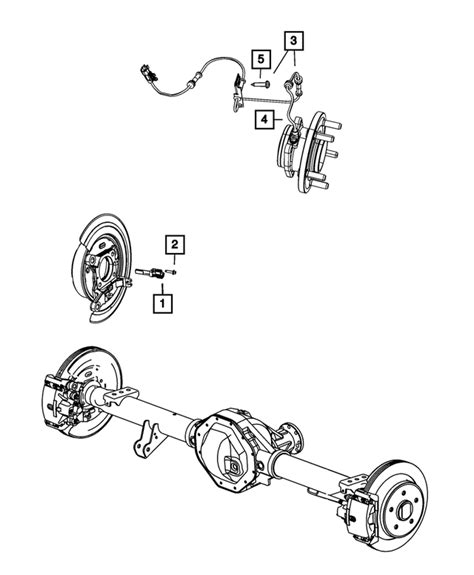 2014 2022 Ram Wheel Speed Sensor Right Rear 68457706AC Mopar