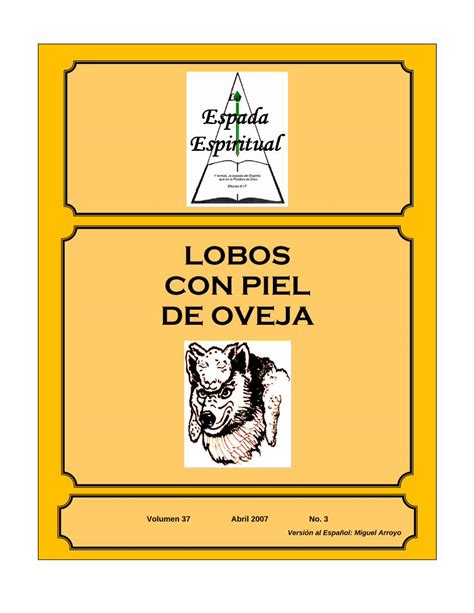 PDF Lobos Con Piel De Oveja Iglesia De Cristo PDF File3 Cuidado