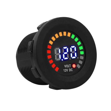 Car Styling12 V Motorcycle Volt Meter Gauge Car Led Digital Display