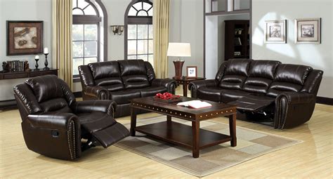 Rustic Leather Sofa Recliner | Baci Living Room