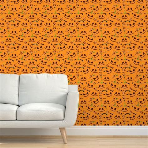 Spooky Pumpkins Wallpaper | Pumpkin wallpaper, Spooky pumpkin, Wallpaper