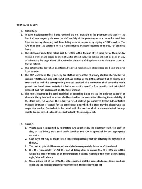 To Include in Sop | PDF | Pharmacy | Value Added Tax