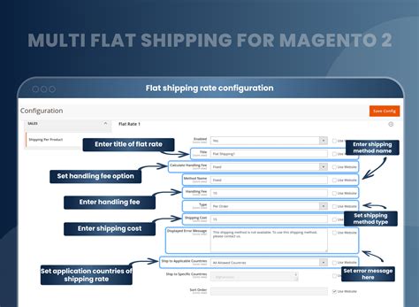 Magento 2 Multiple Flat Rate Shipping