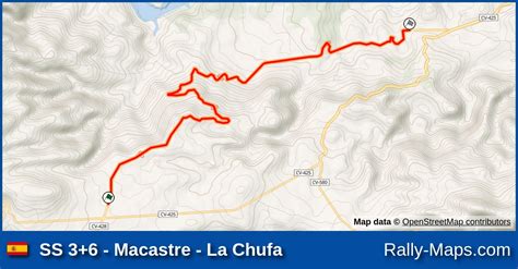 Ss Macastre La Chufa Stage Map Rallye Ciudad De Valencia