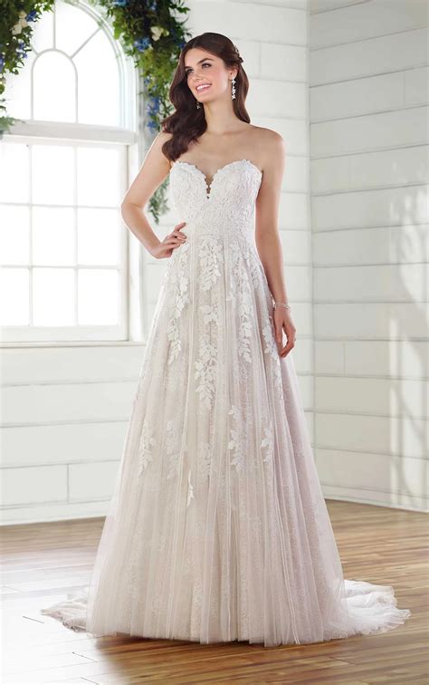 Strapless Lace Plus Size Wedding Dress True Society Bridalv