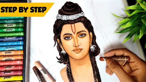 Ram Drawing Ram Navami Drawing Shree Ram Drawing With Oil Pastel